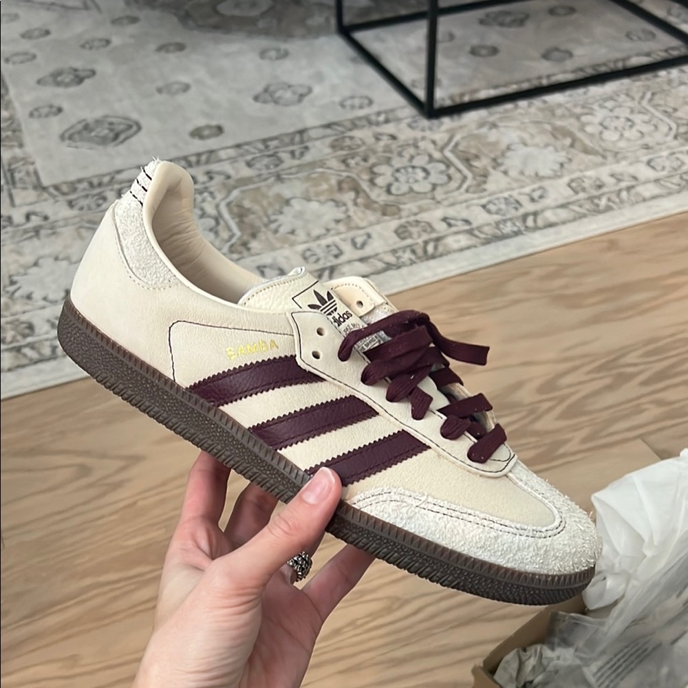 adidas Samba OG Wonder White Maroon